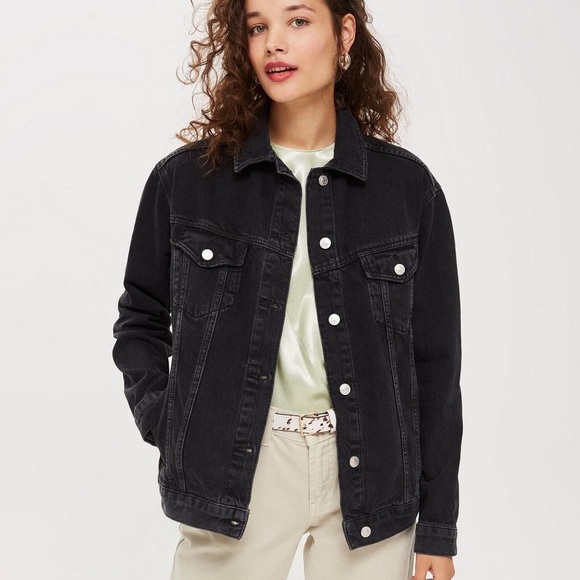 black denim jacket womens h&m